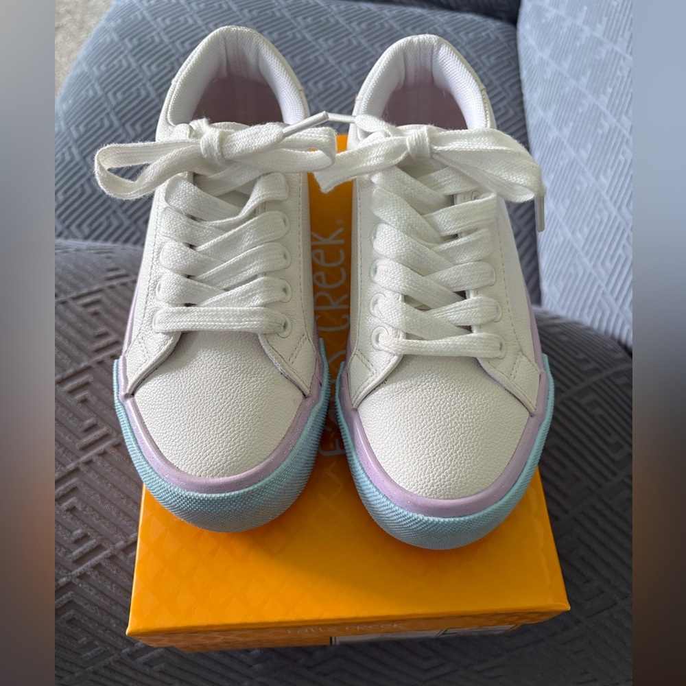 Falls Creek White Sparkle Sneakers